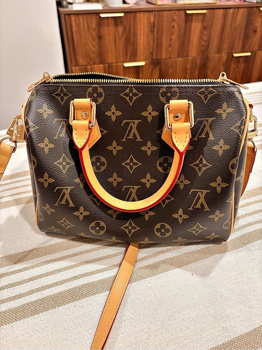 Authentic LV Speedy 25 Designer Purse
